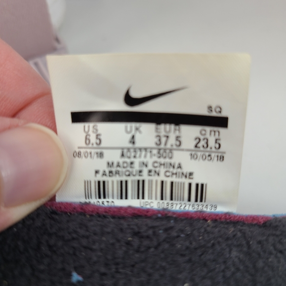 Nike Air Force 1 Sage High Violet Ash rain boots women's Sz 6.5 EUC - Picture 13 of 16